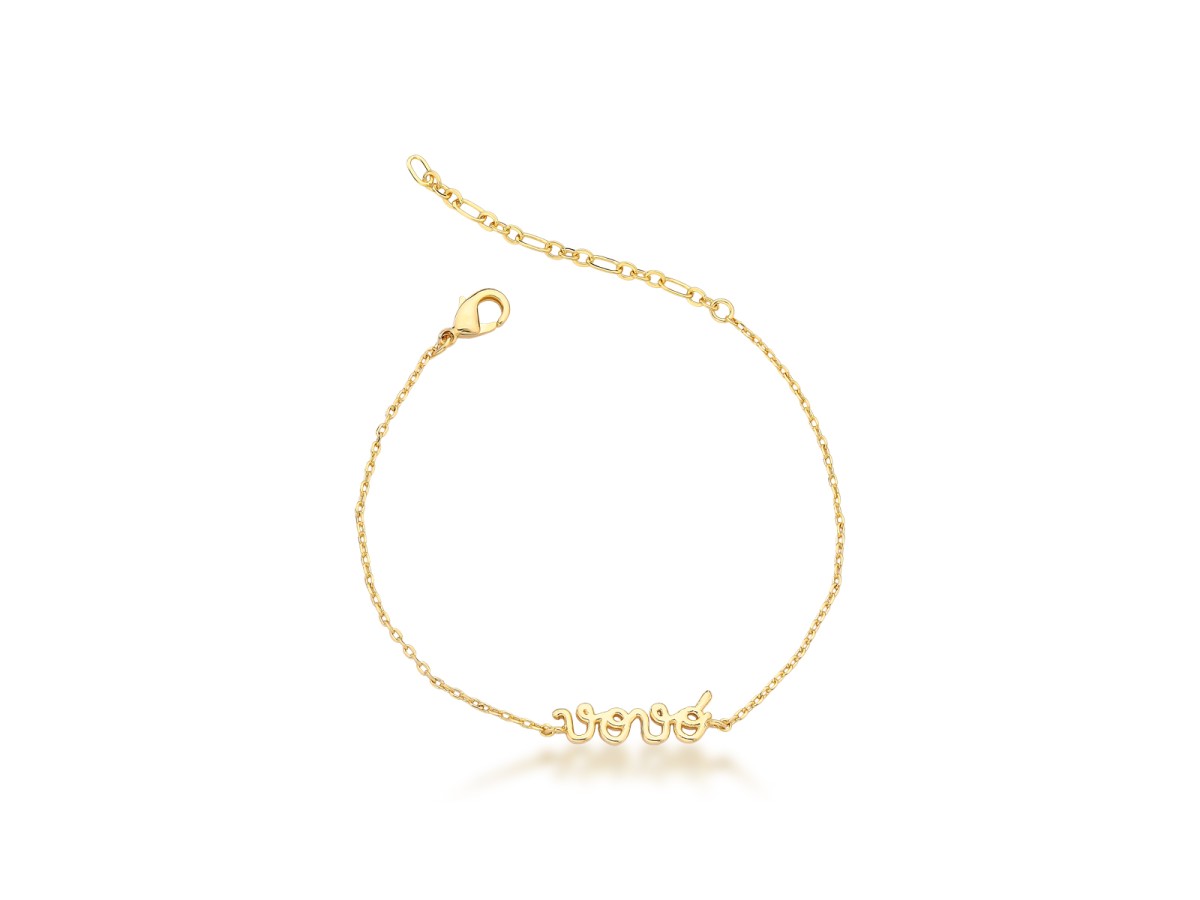 Pulseira Vovó Banho de Ouro18k.