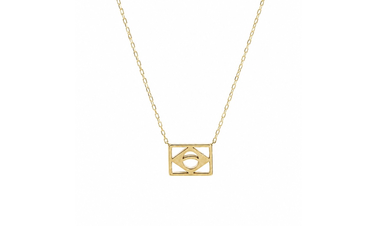 Colar Brasil Banho de Ouro 18k