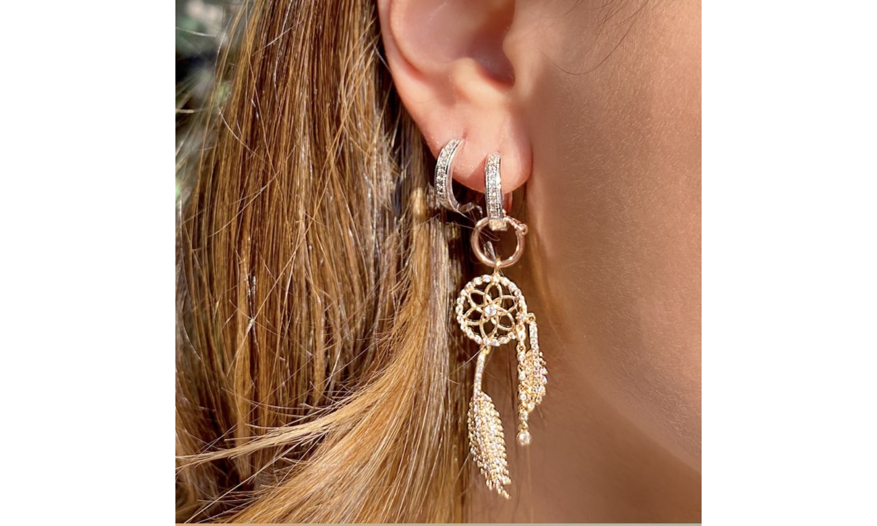 Brinco Ear Bling Mandala.