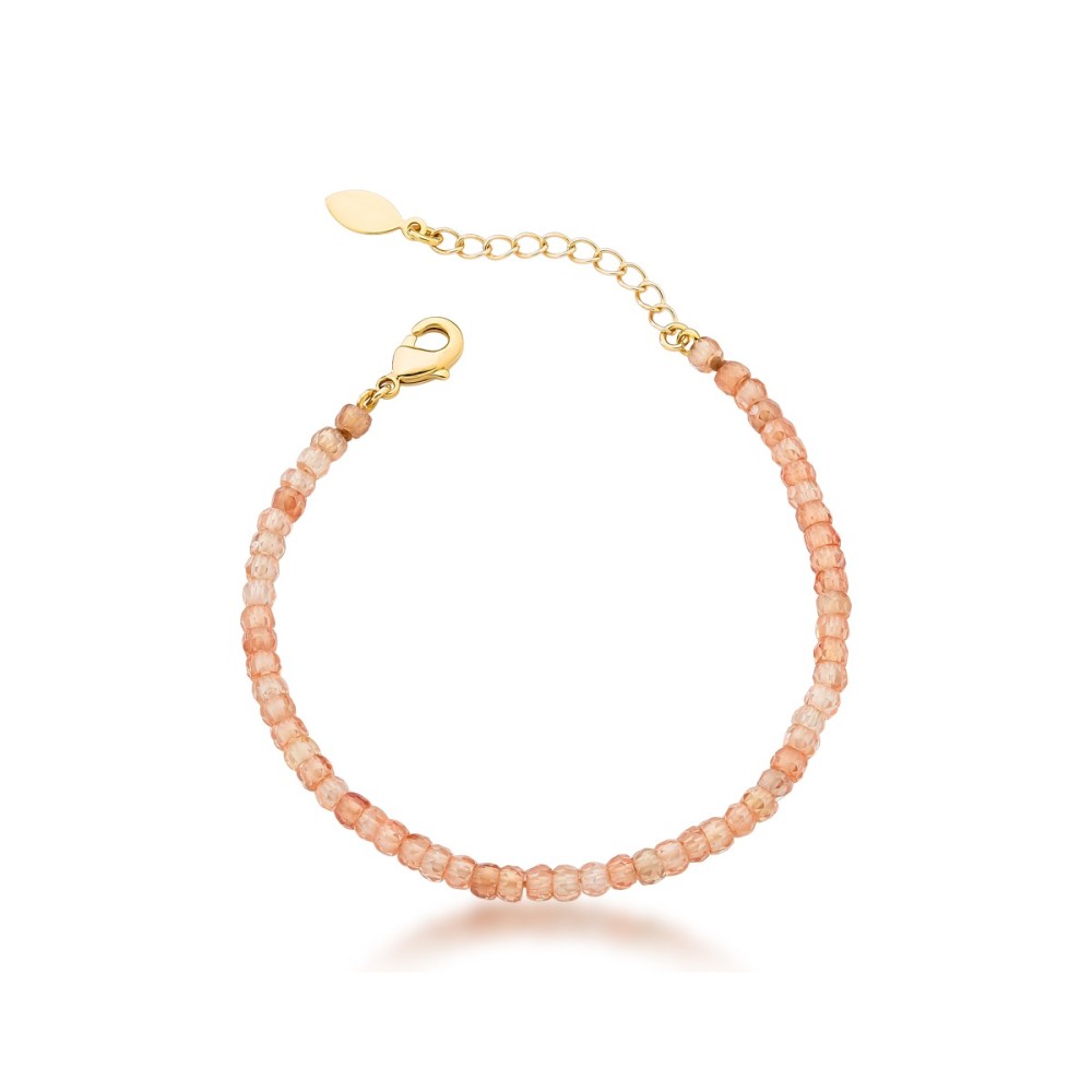 Pulseira Cristais Champanhe Banho de Ouro18k. Pulseira Cristais Champanhe Banho de Ouro18k.