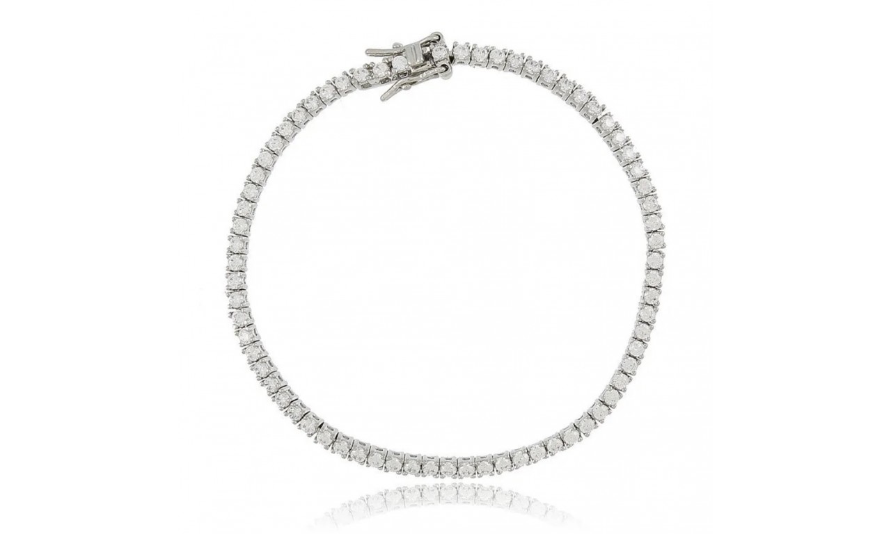 Pulseira Riviera Luxo Prata 925.