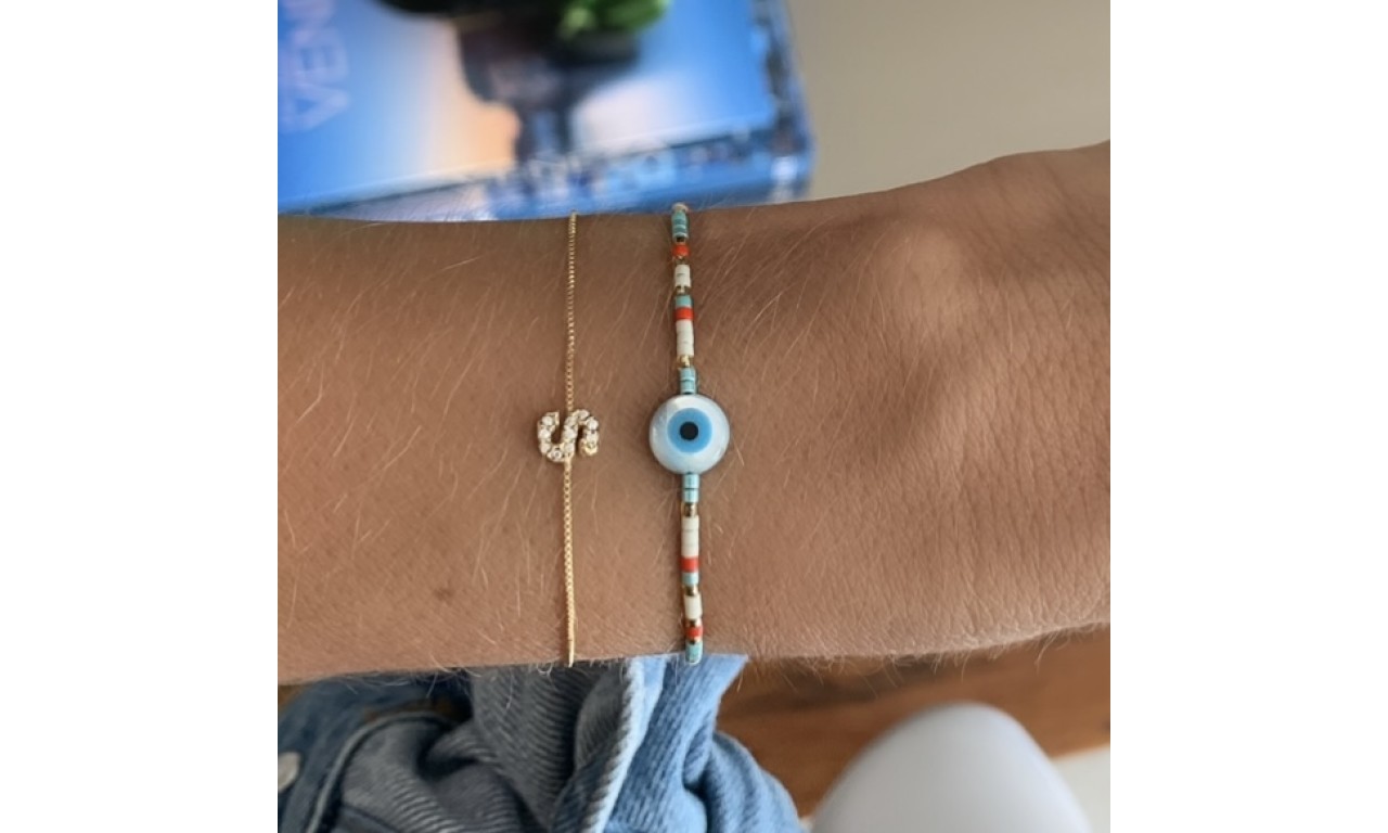 Pulseira Olho Grego Artesanal.