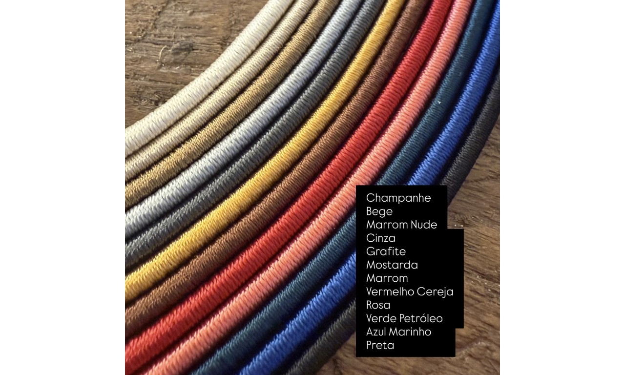 Colar Cordão 4mm Banho de Ouro 18k,