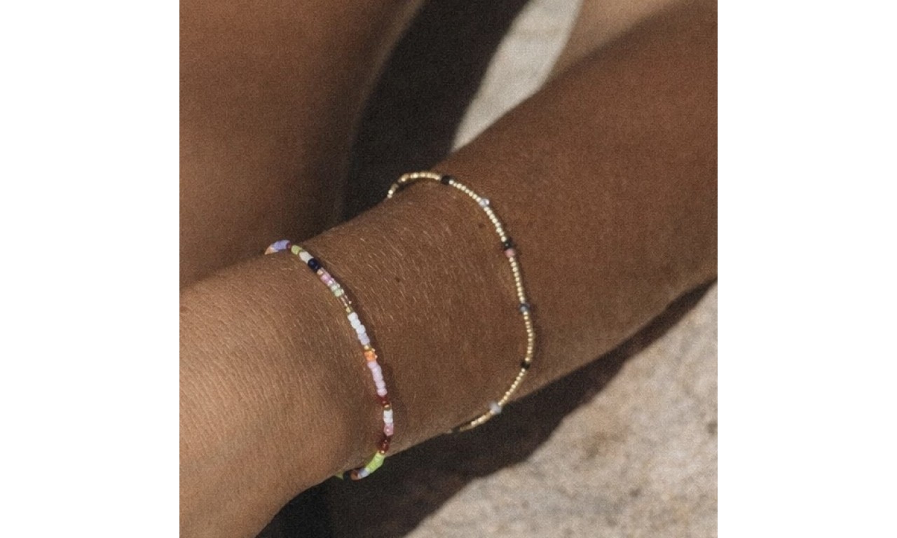 Pulseira Artesanal Feita a Mão Banho de Ouro18k.