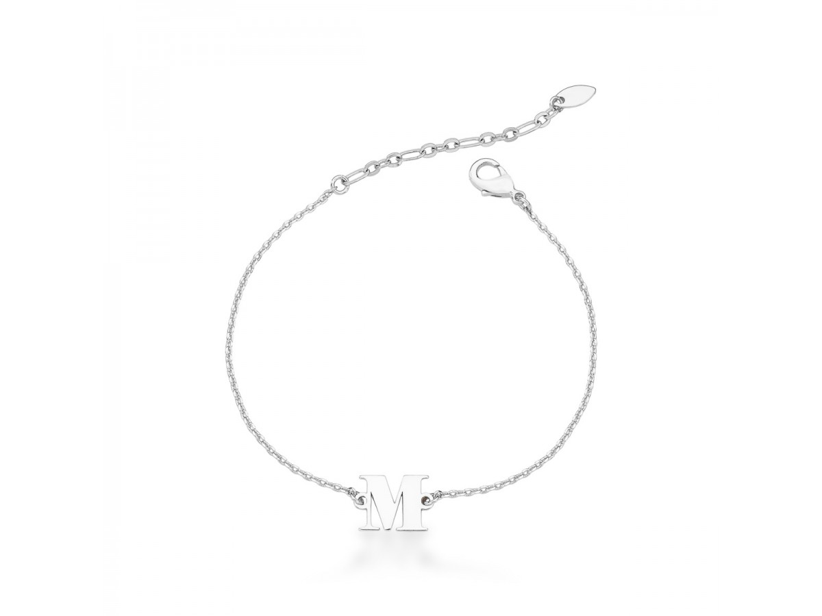 Pulseira Inicial Banho de Ouro 18k.