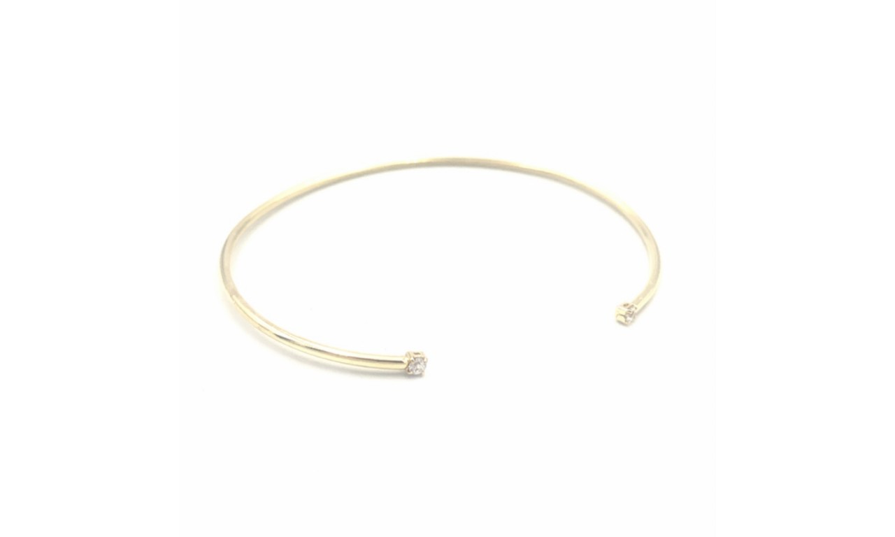 Pulseira Aro Pontos de Luz Banho de Ouro 18k.