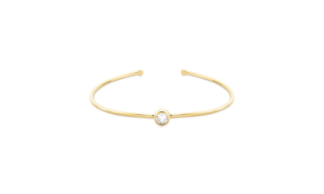 Pulseira Bracelete Ponto de Luz Banho de Ouro 18k.