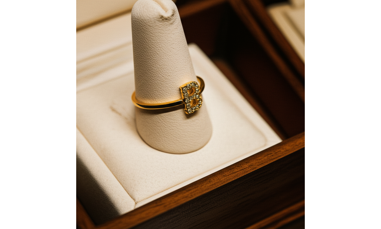 Anel Inicial Micro Cravação Banho de Ouro 18k
