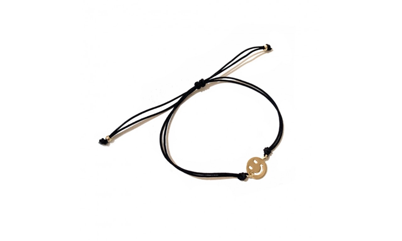 Pulseira Smile Artesanal Banho de Ouro 18k.