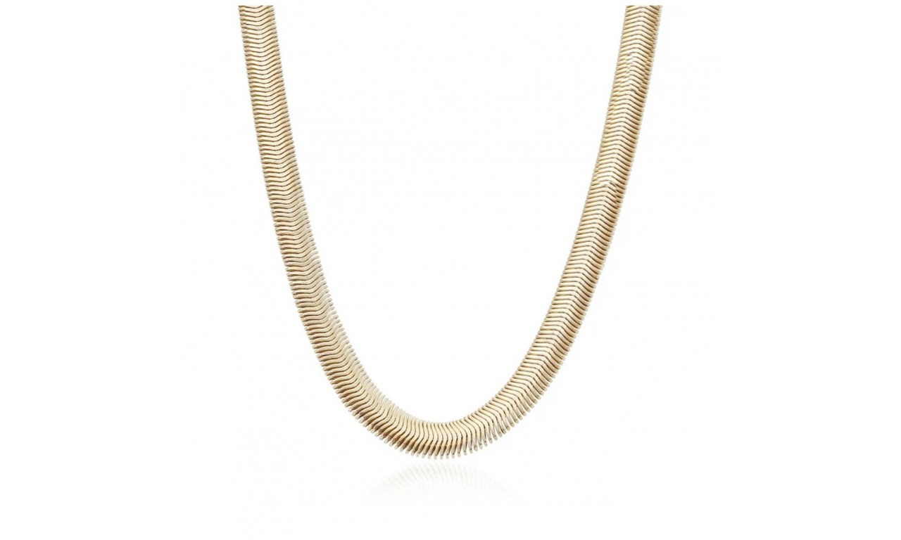 Colar Snake Maxi Banho de Ouro 18k.