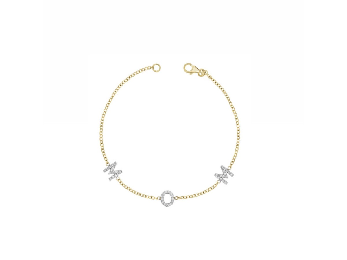 Pulseira Personalizada Micro Cravação Banho de Ouro 18k.