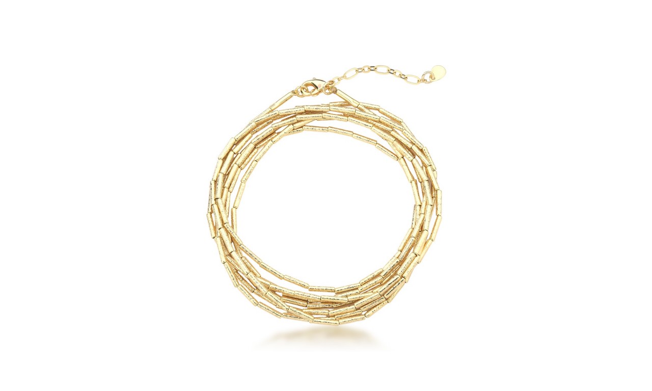 Pulseira Canutilhos Maxi Banho de Ouro 18k.