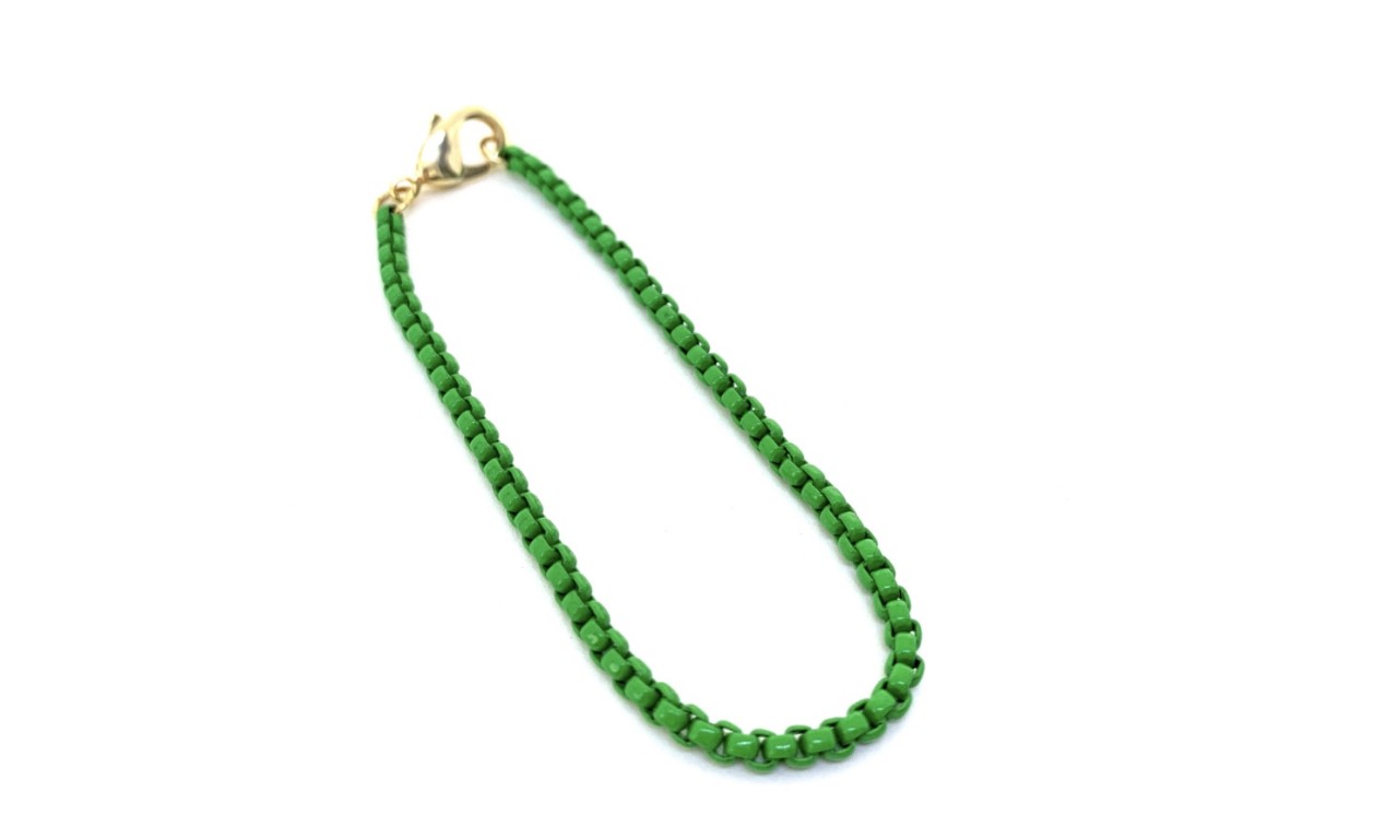 Pulseira Corrente Verde.