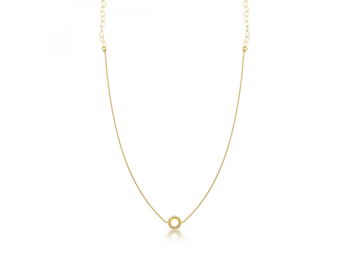 Colar Choker Rodinha Banho de Ouro 18k.