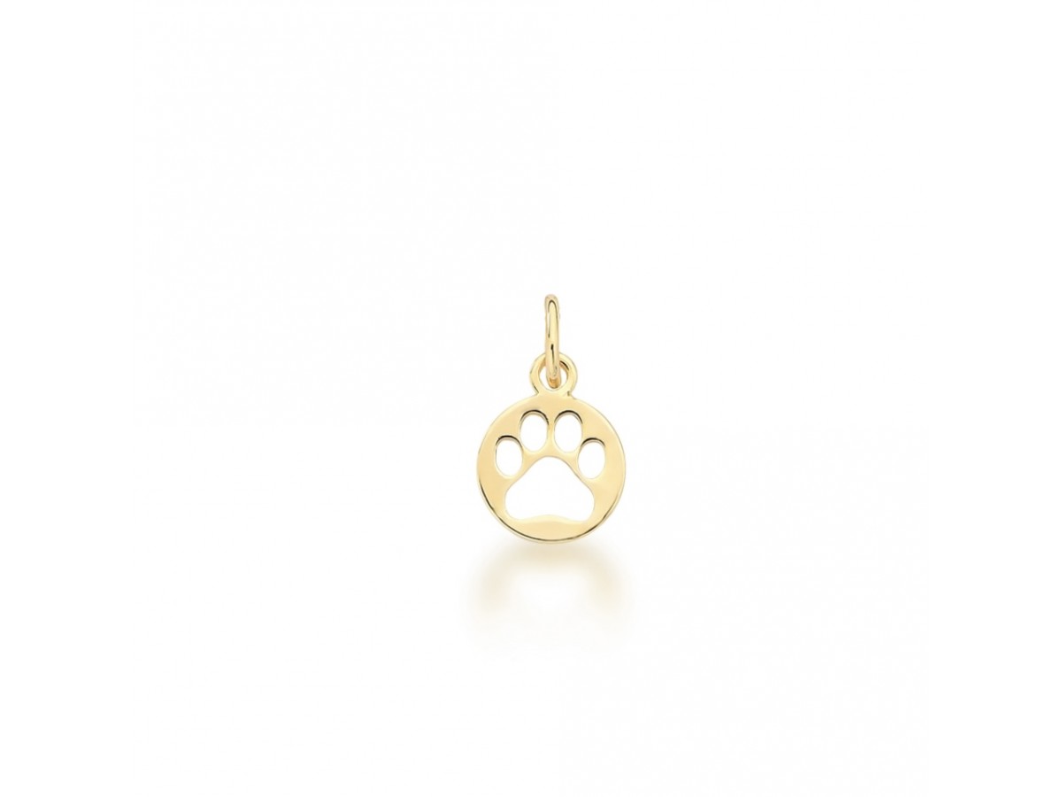 Pingente Patinha Banho de Ouro 18k.