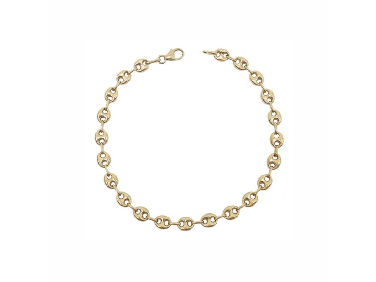 Pulseira Sob Medida Corrente Fecho Boia Banho de Ouro 18k.