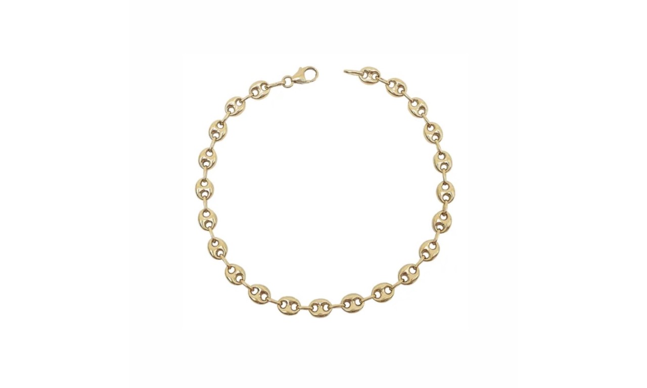 Pulseira Sob Medida Corrente Fecho Boia Banho de Ouro 18k.