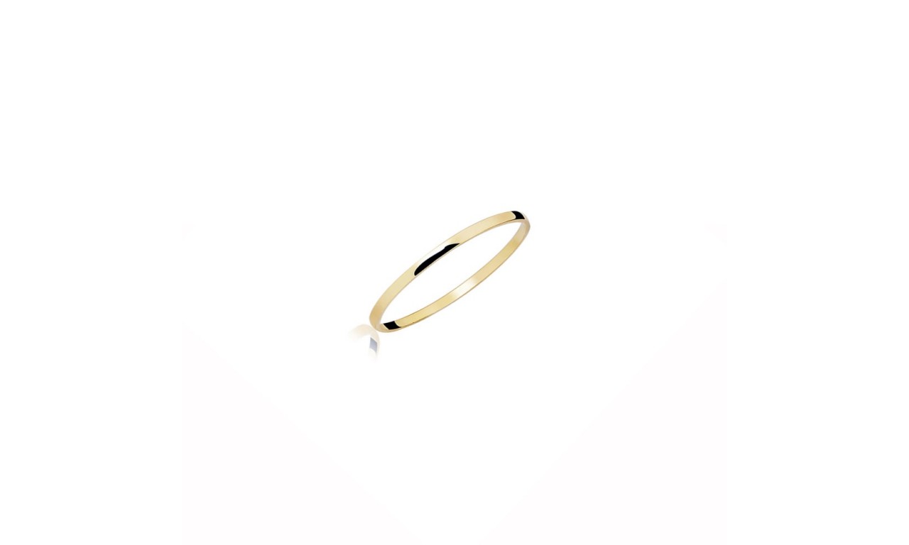 Anel Aro Slim Banho de Ouro18k.