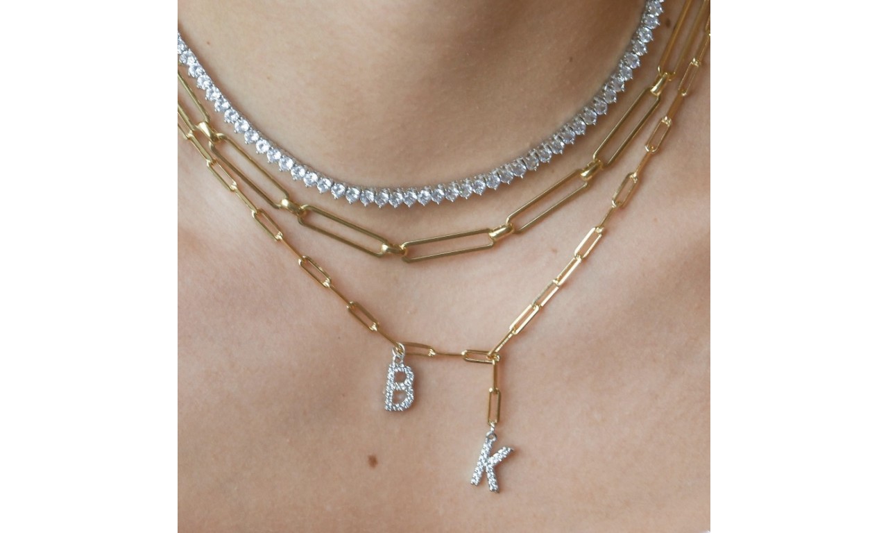 Colar Personalizado Corrente Banho de Ouro 18k.