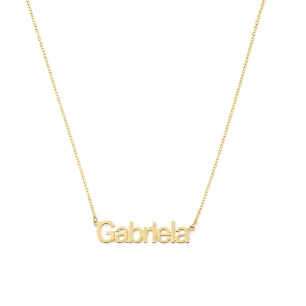 Colar Nome Banho de Ouro 18k. Colar Nome Banho de Ouro 18k.
