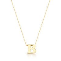 Colar Inicial Anatômico Banho de Ouro 18k.