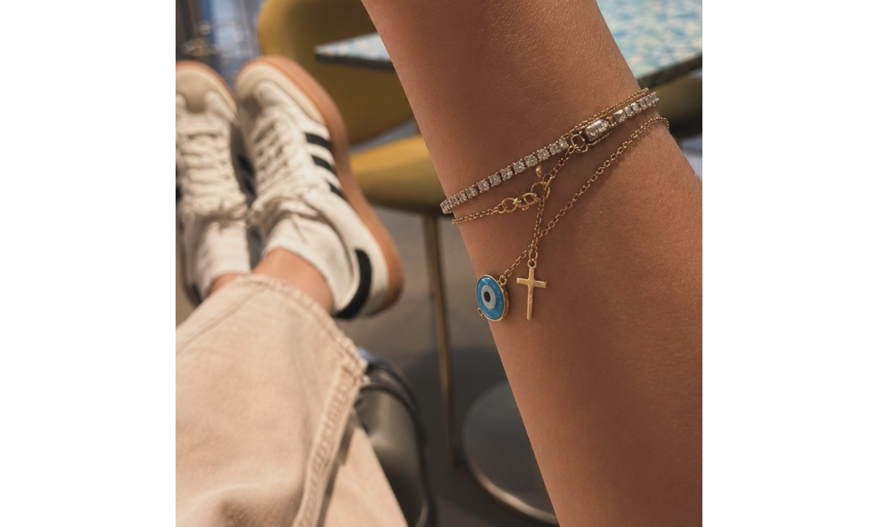 Pulseira Olho Grego Prata 925. Pulseira Olho Grego Prata 925.