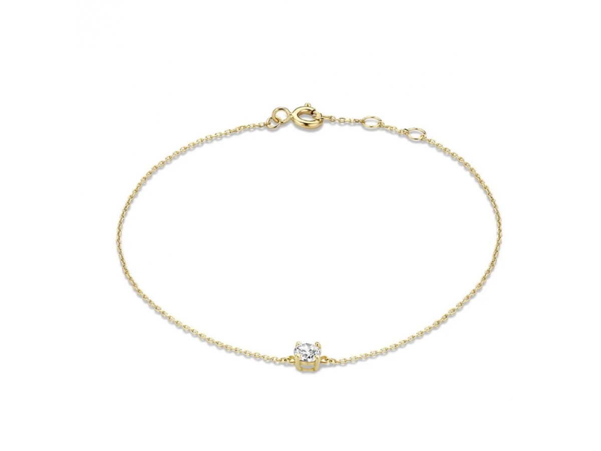 Pulseira Ponto de Luz Clássica Banho de Ouro 18k.