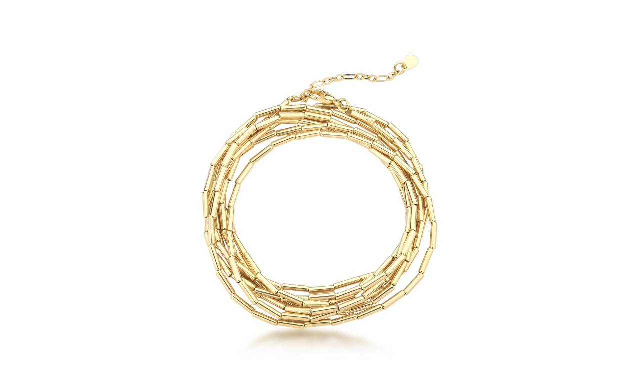 Pulseira Canutilhos Maxi Banho de Ouro 18k.