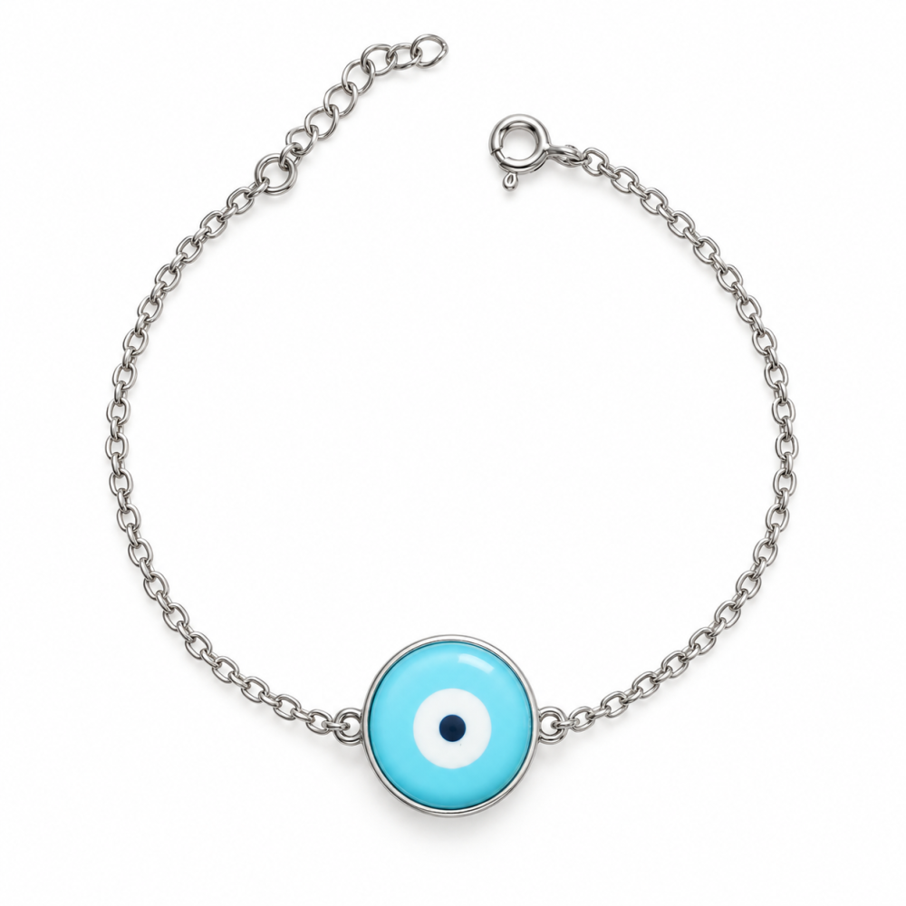 Pulseira Olho Grego Prata 925. Pulseira Olho Grego Prata 925.