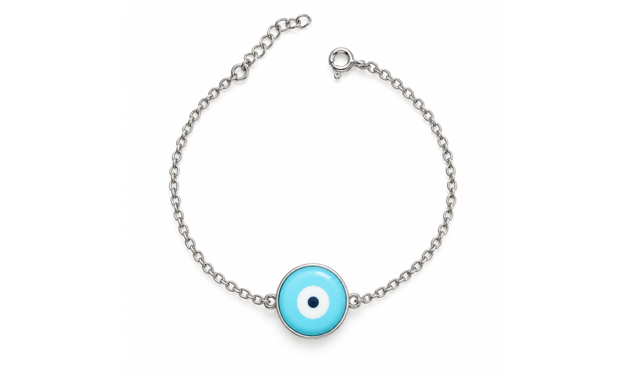 Pulseira Olho Grego Prata 925. Pulseira Olho Grego Prata 925.