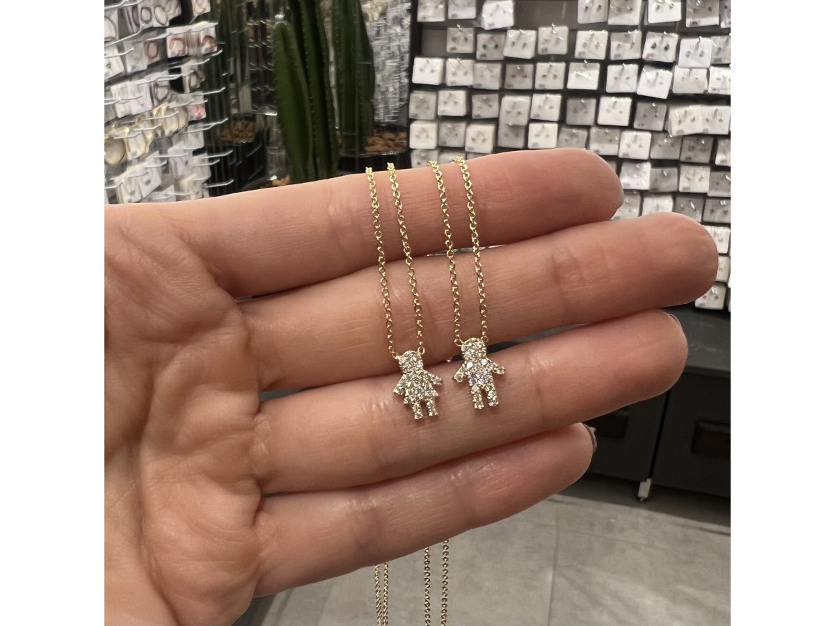 Colar Filho Cristal Micro Cravação Banho de Ouro 18k.