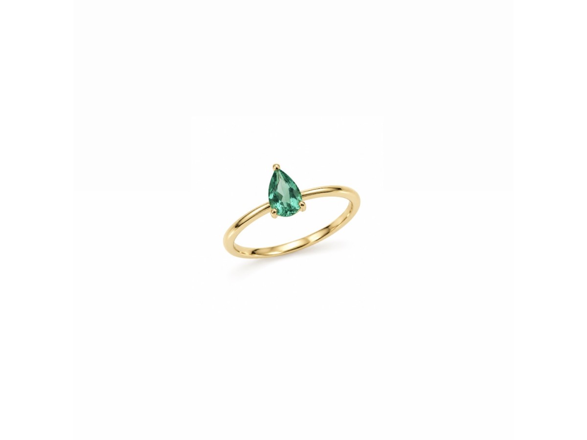 Anel Gota Banho de Ouro18k.