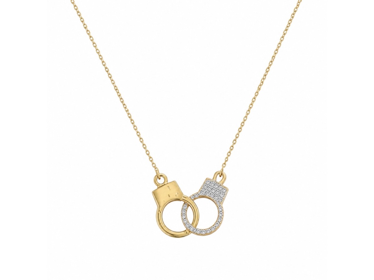 Colar Algema Banho de Ouro 18k.