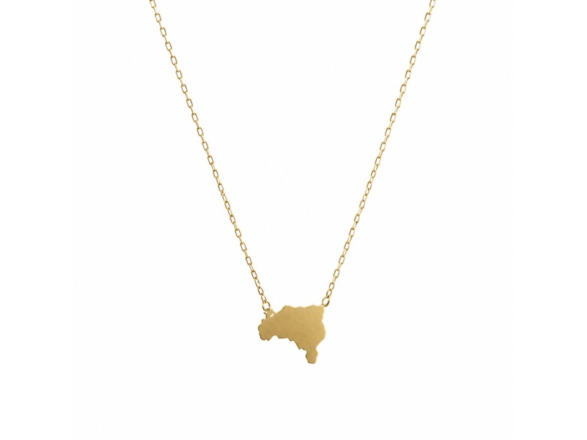 Colar Brasil Banho de Ouro 18k