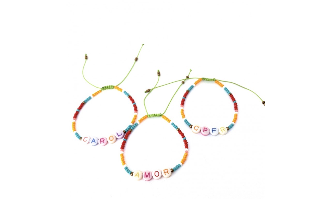 Pulseira Boho Personalizada.