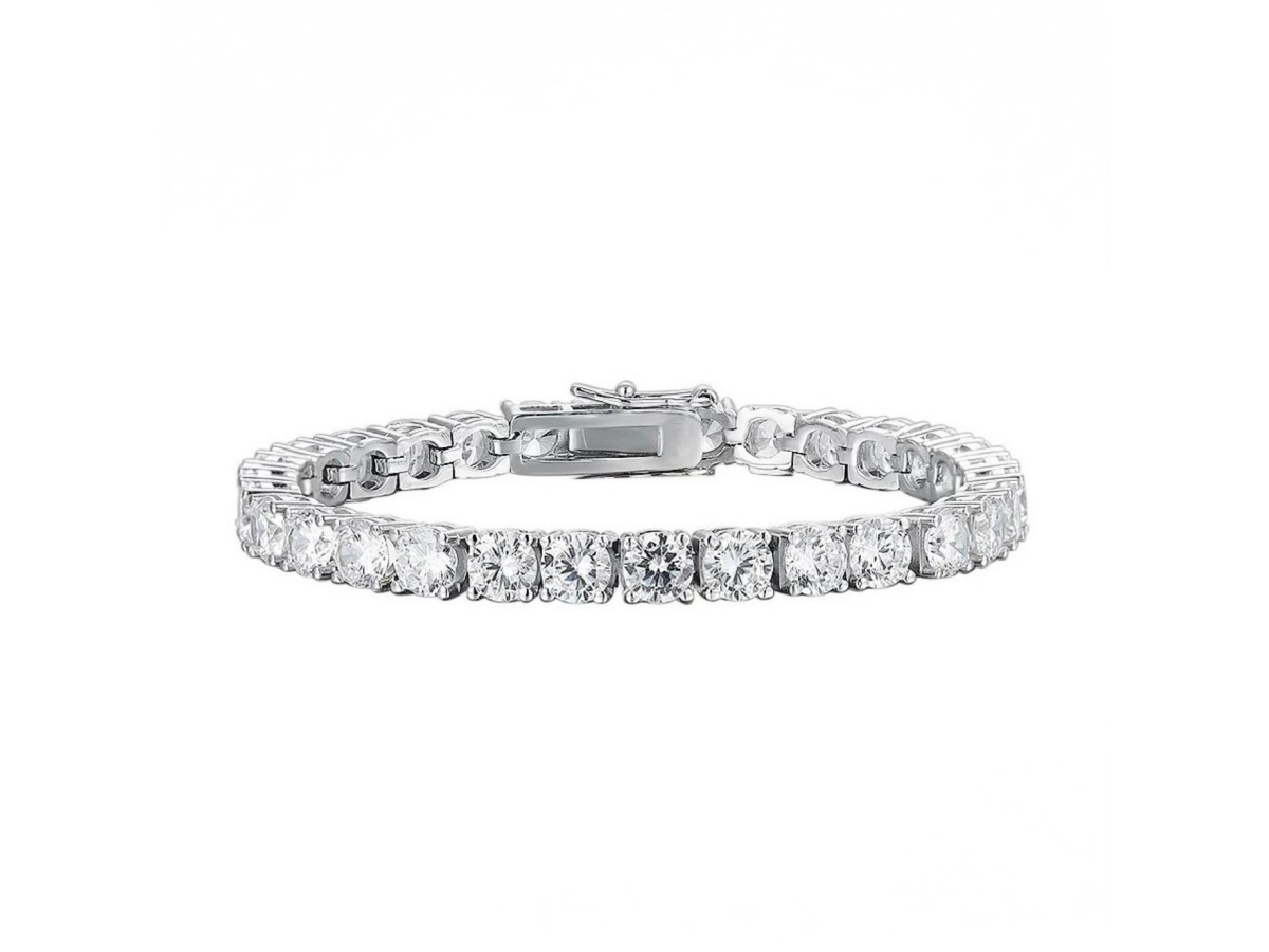 Pulseira Riviera Luxo Ródio Branco.