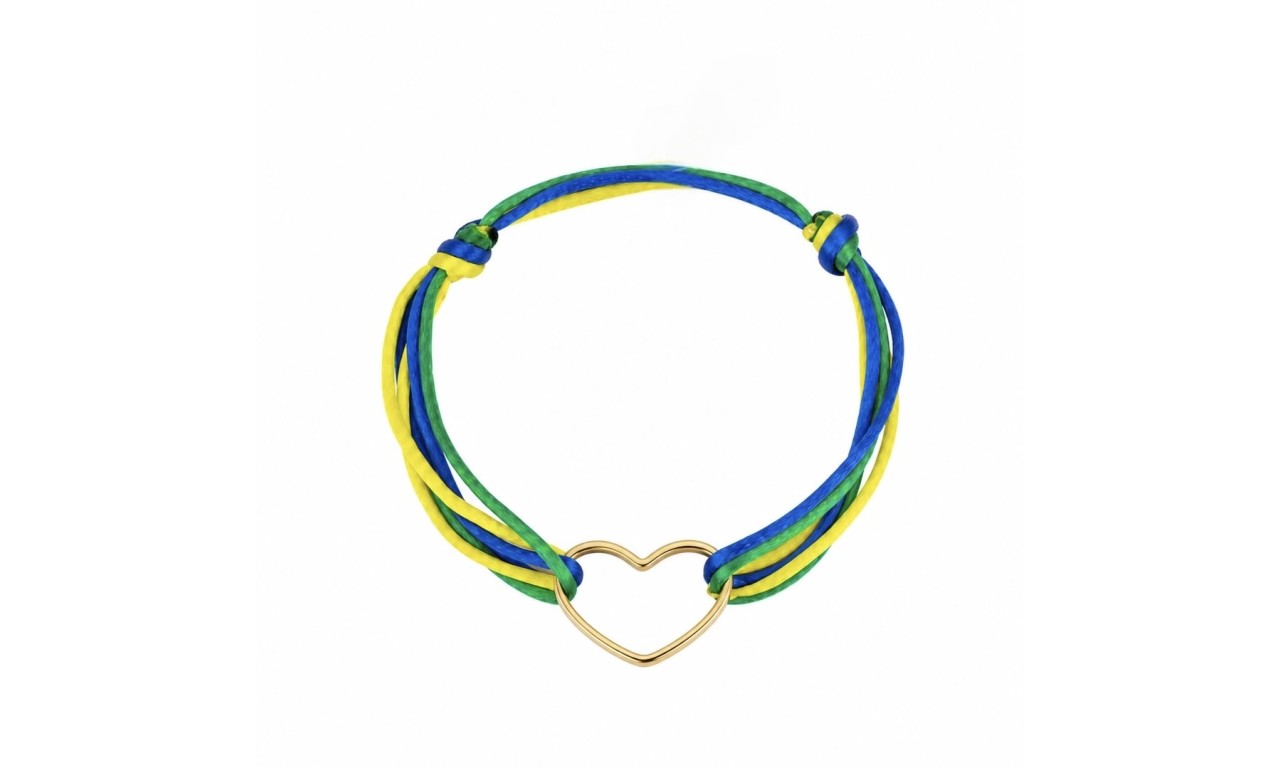 Pulseira Brasil Banho de Ouro 18k. Pulseira Brasil Banho de Ouro 18k.