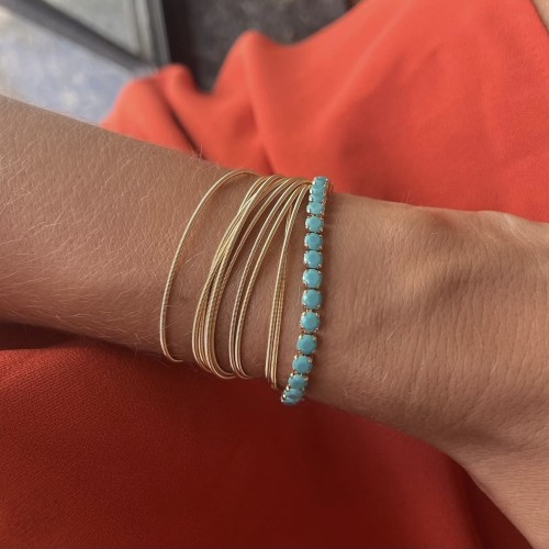 Pulseiras Violão Turquesa