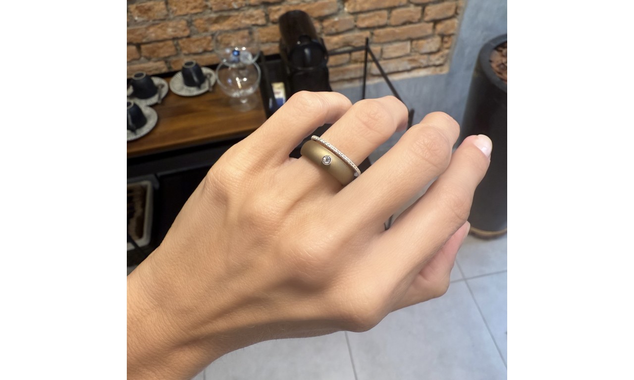 Anel Silicone Ponto de Luz Prata 925. Anel Silicone Ponto de Luz Prata 925.