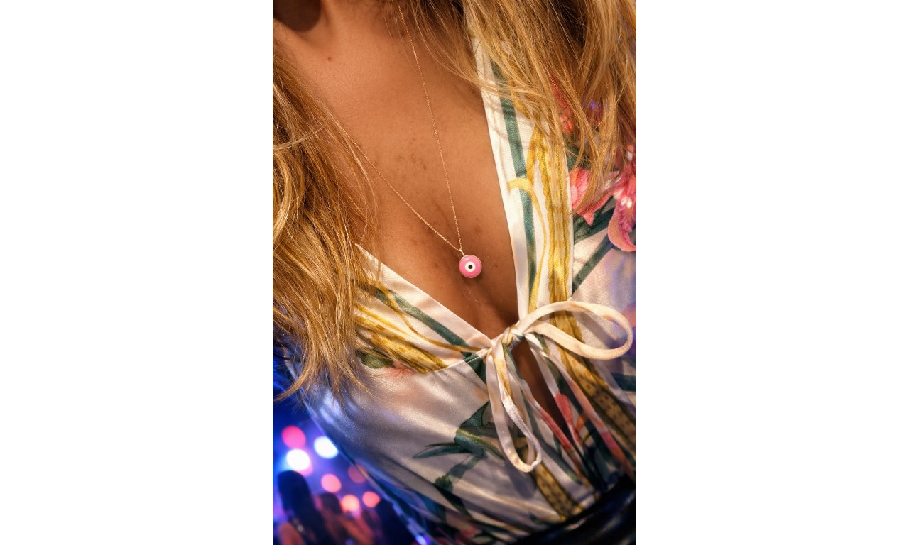 Colar Olho Grego Banho de Ouro 18k. Colar Olho Grego Banho de Ouro 18k.