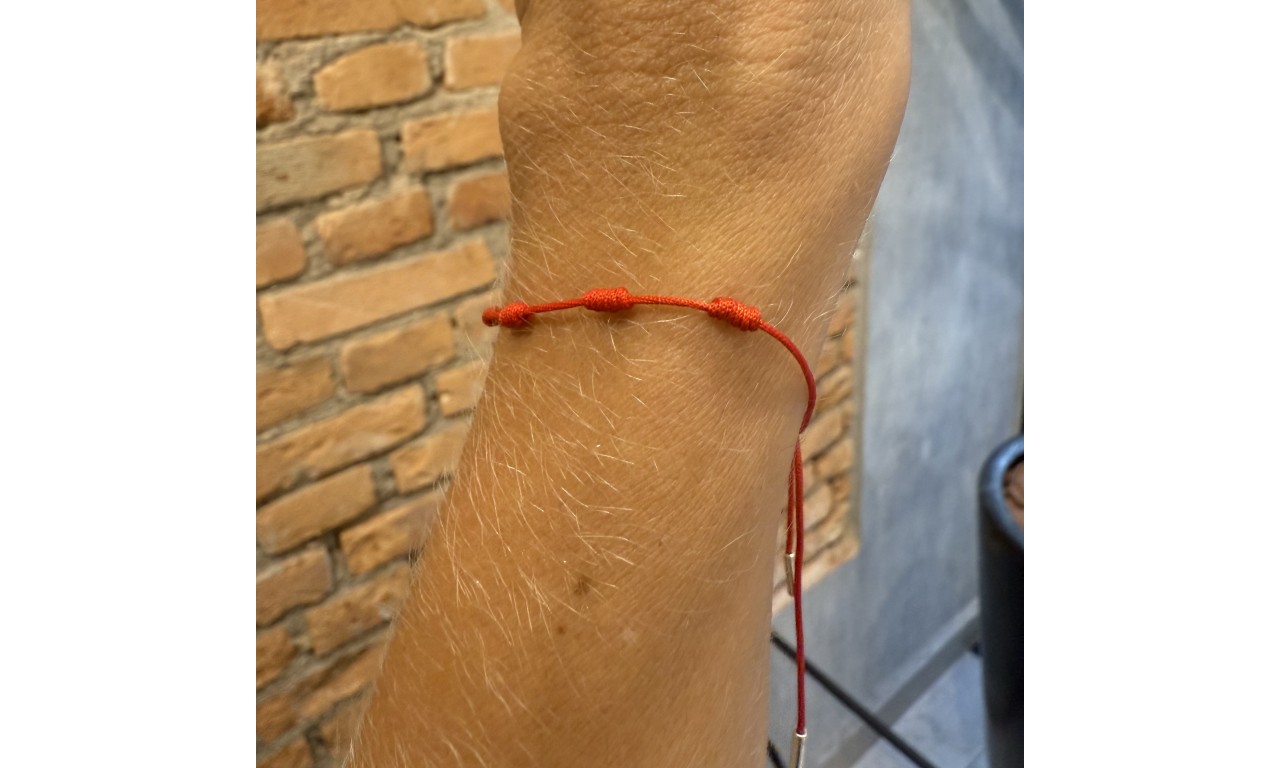 Pulseira Vermelha 7 NósPrata 925.