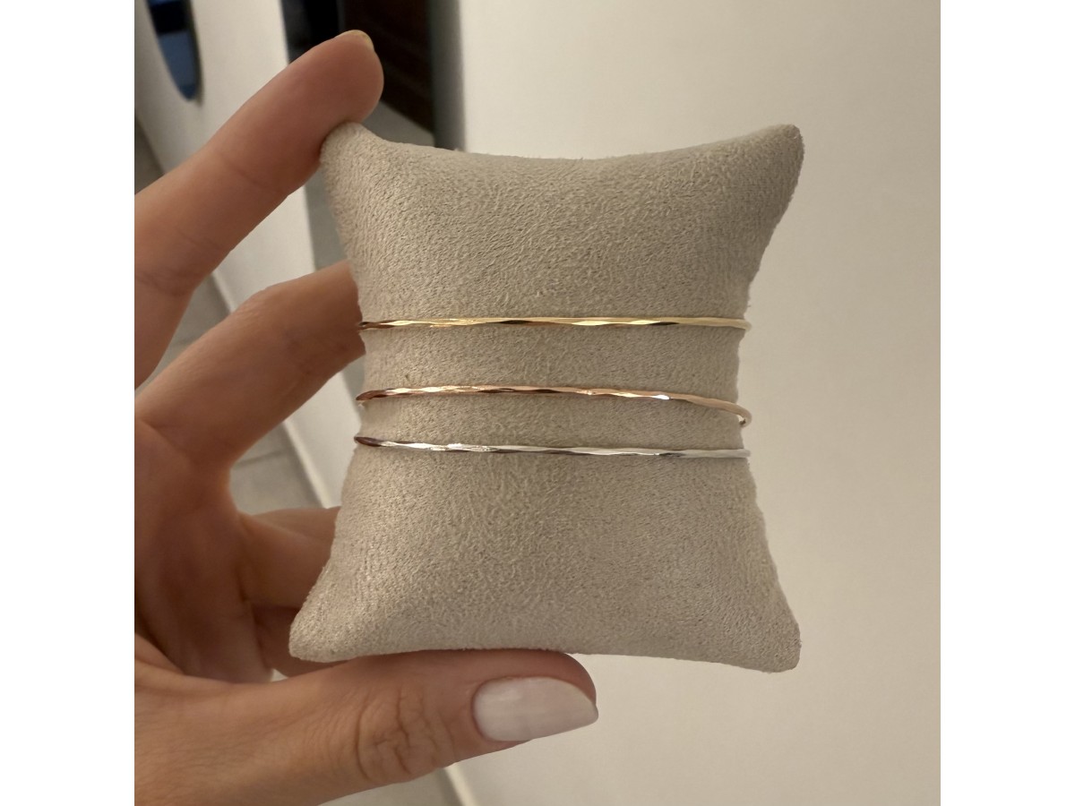 Pulseira Bracelete Fininho 3 Banhos.