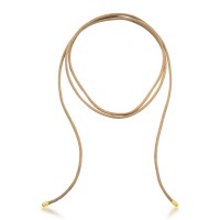 Colar ou Pulseira Fio de Seda Banho de Ouro 18k.
