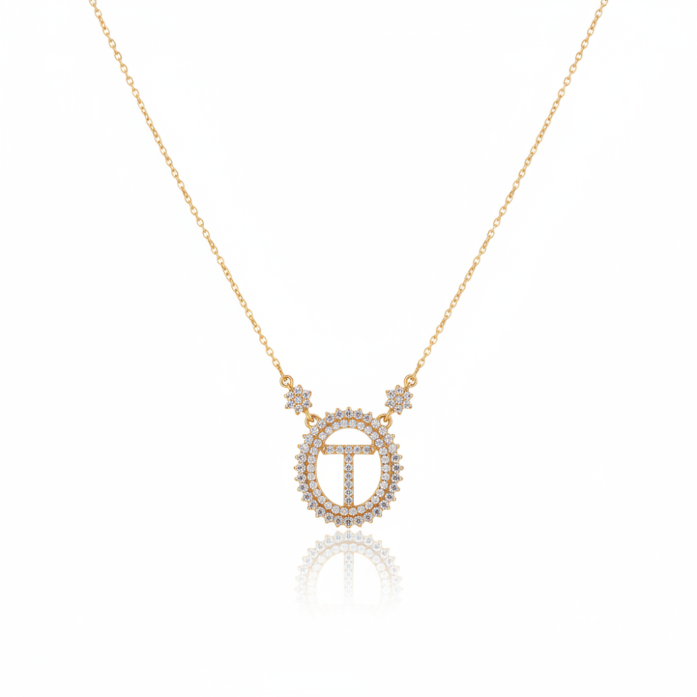 Colar Inicial Medalha Banho de Ouro 18k ou Ródio Branco. Colar Inicial Medalha Banho de Ouro 18k ou Ródio Branco.