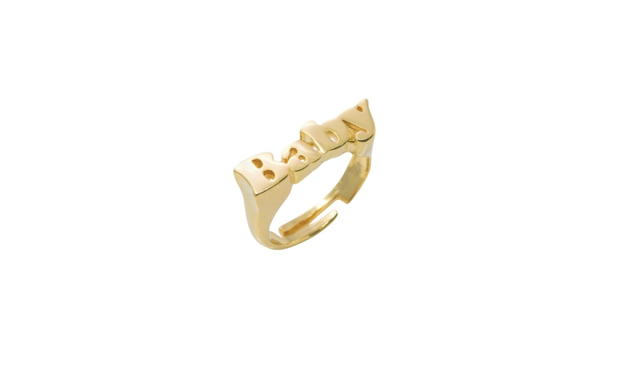 Anel Baby Banho de Ouro 18k.