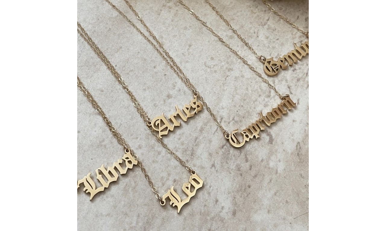 Colar Personalizado Banho de Ouro 18k.