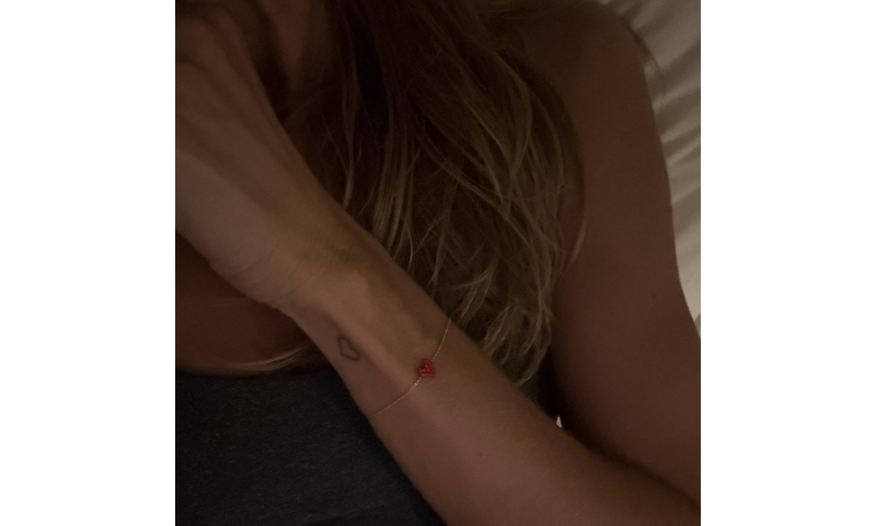 Pulseira Coração Feito a Mão Banho de Ouro 18k.