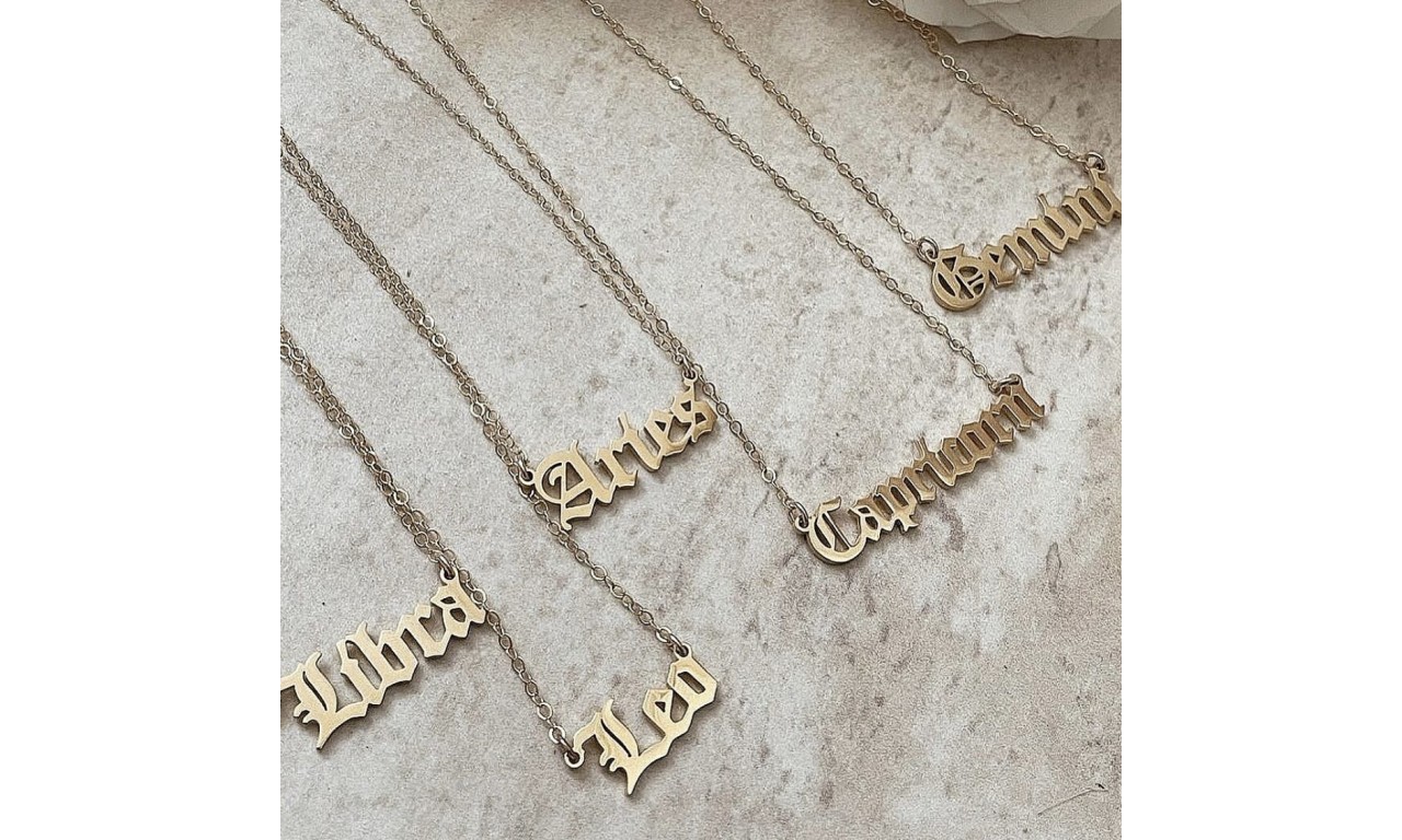 Colar Personalizado Banho de Ouro 18k.