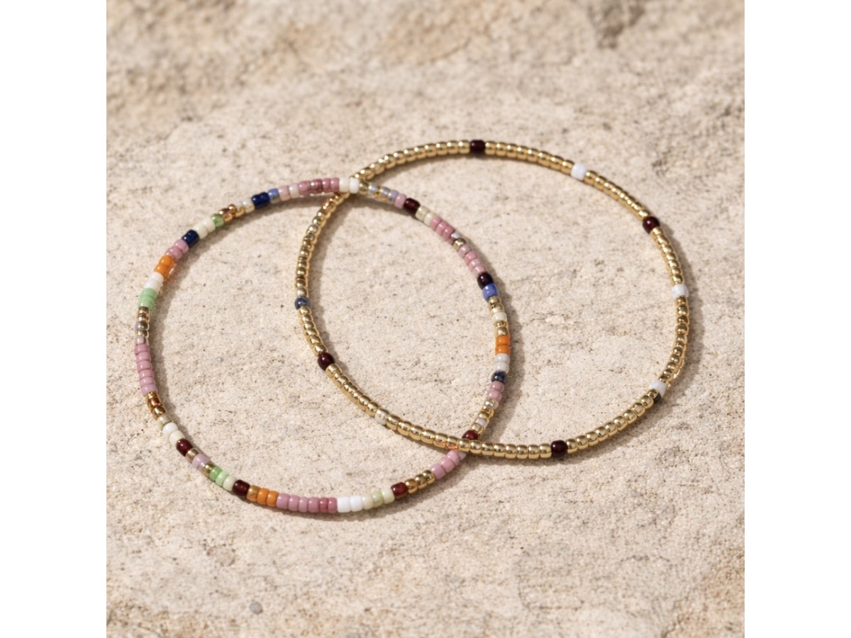 Pulseira Artesanal Feita a Mão Banho de Ouro18k.