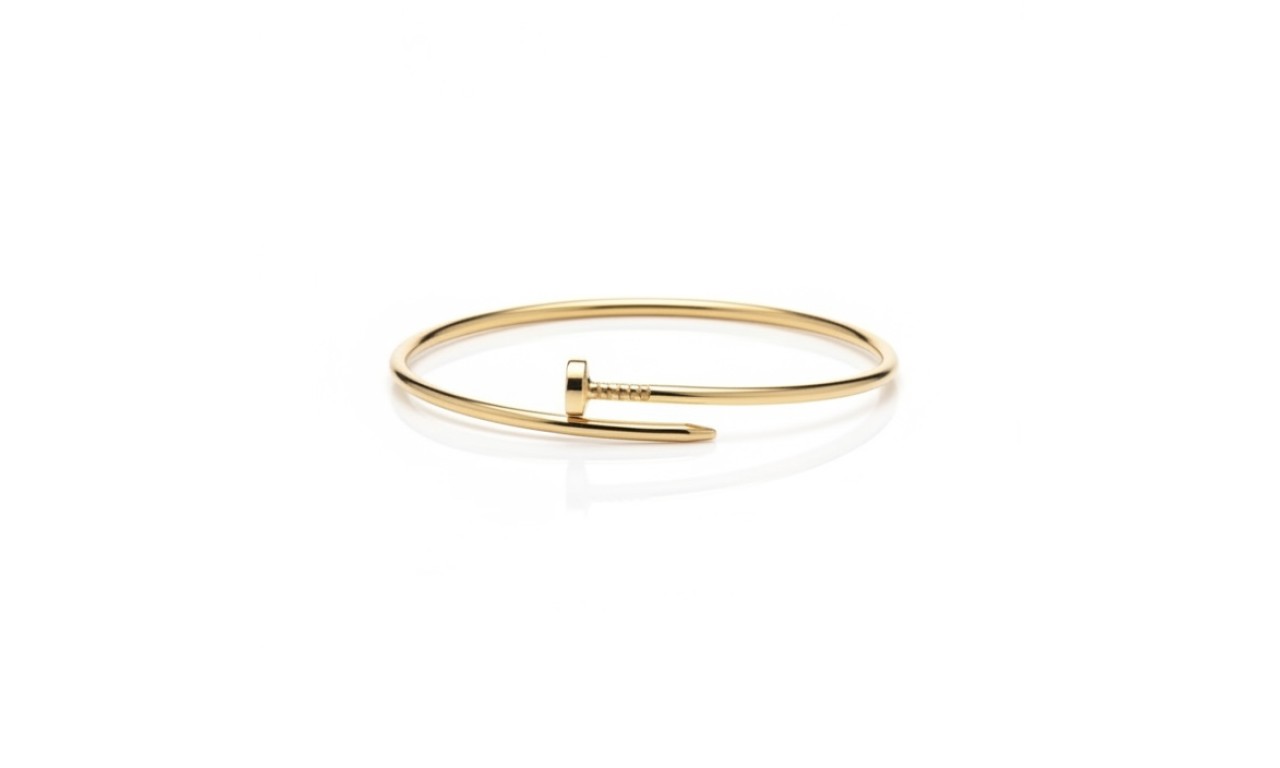 Pulseira Prego Banho de Ouro 18K (justinha)